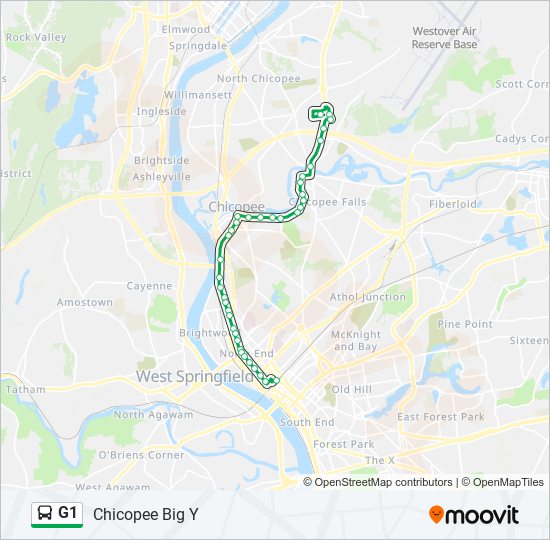 G1 bus Line Map