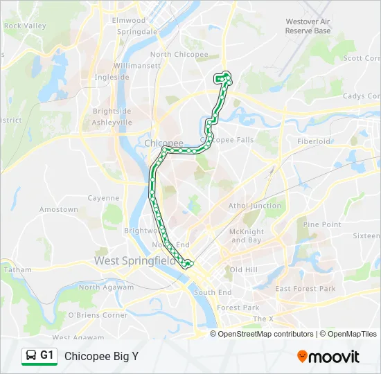 G1 Bus Line Map