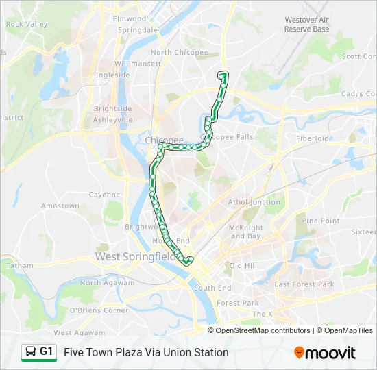 G1 Bus Line Map