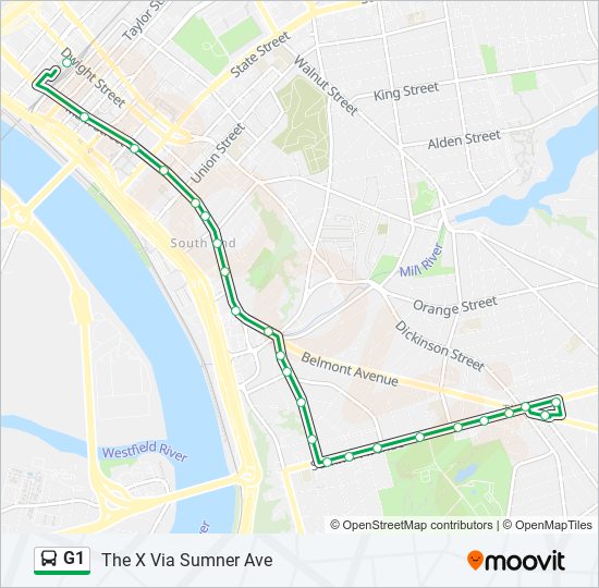 G1 bus Line Map