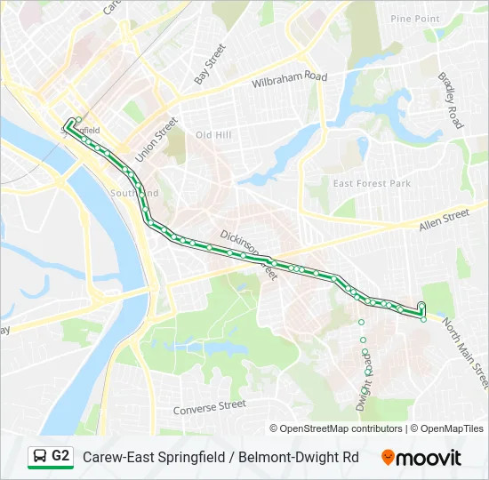 G2 Bus Line Map