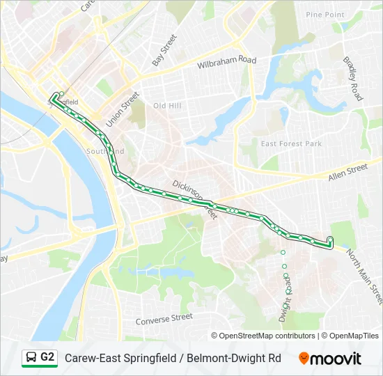 G2 Bus Line Map