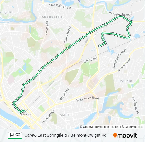 G2 Bus Line Map