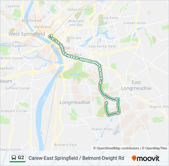 G2 Bus Line Map