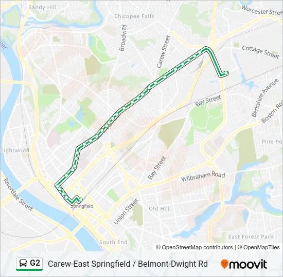 G2 Bus Line Map