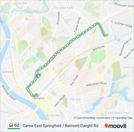 G2 bus Line Map