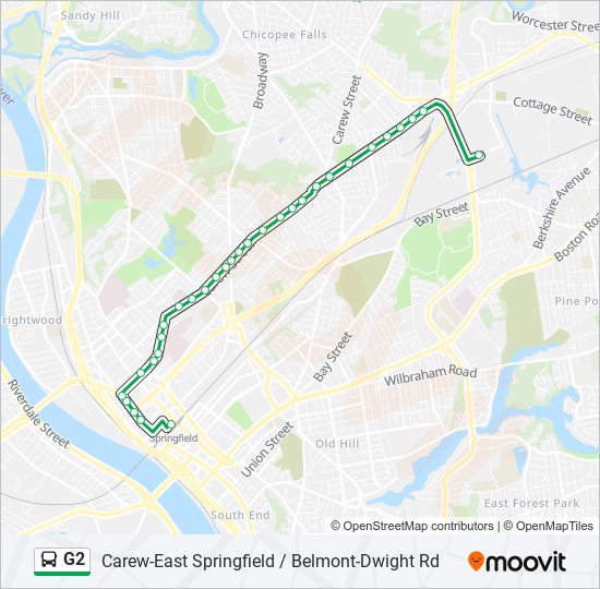 G2 bus Line Map