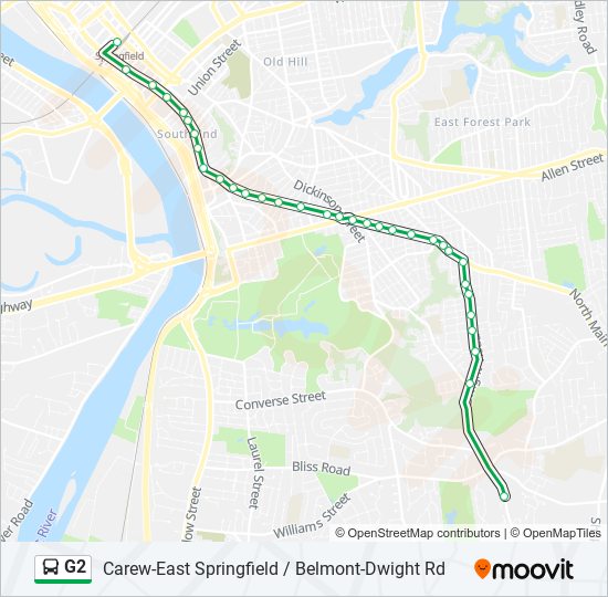 G2 bus Line Map