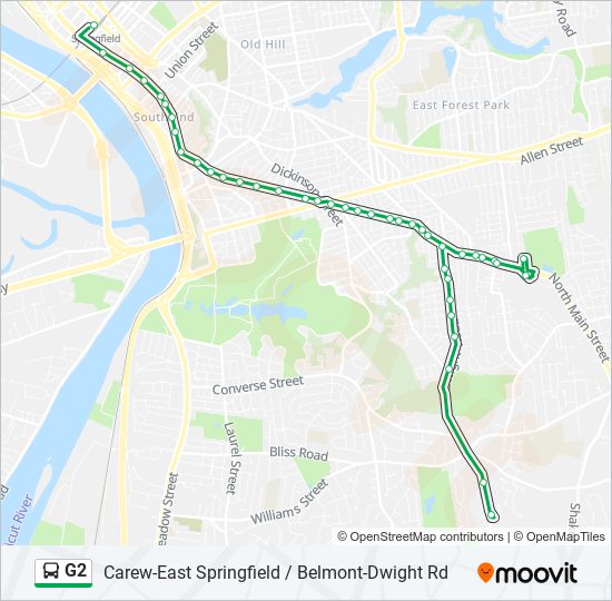 Mapa de G2 de autobús