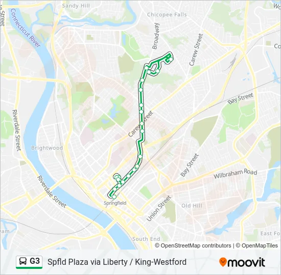 G3 Bus Line Map
