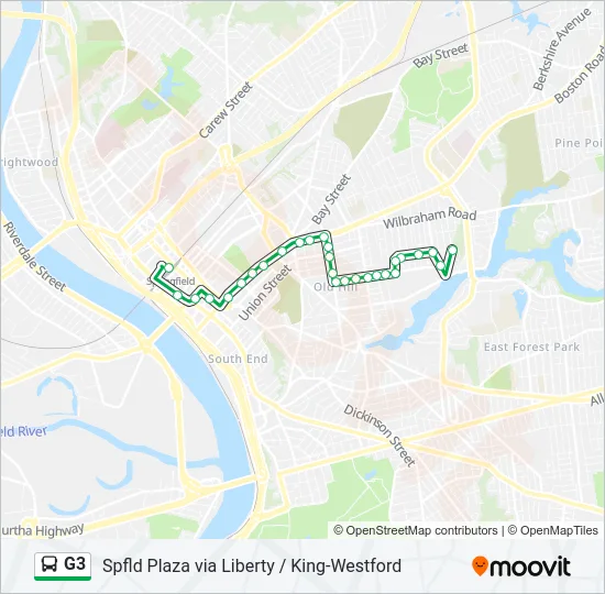 G3 Bus Line Map