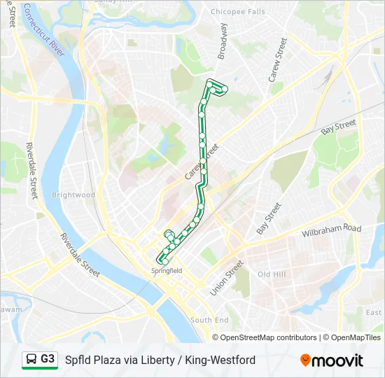 G3 Bus Line Map