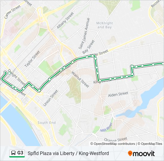 G3 bus Line Map