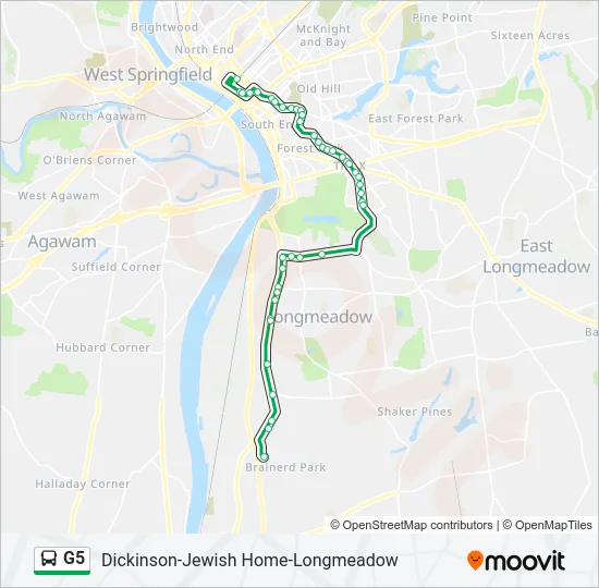 G5 Bus Line Map