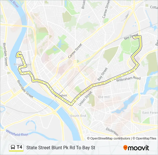 T4 Bus Line Map