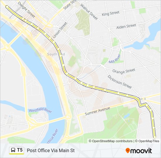 T5 bus Line Map