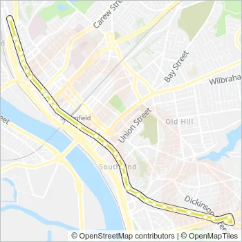 T5 Bus Line Map