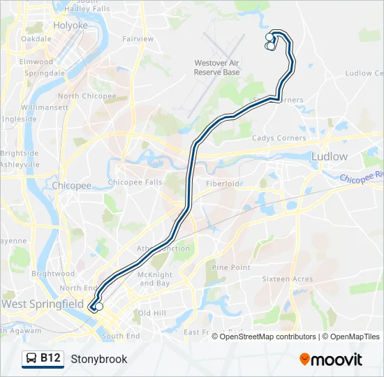 B12 Bus Line Map