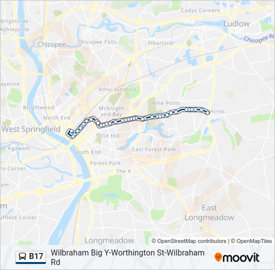 B17 Bus Line Map