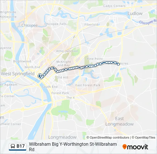 B17 Bus Line Map