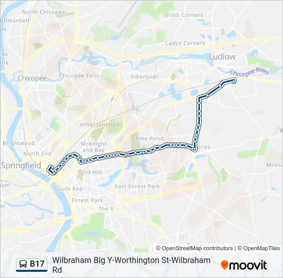 B17 Bus Line Map