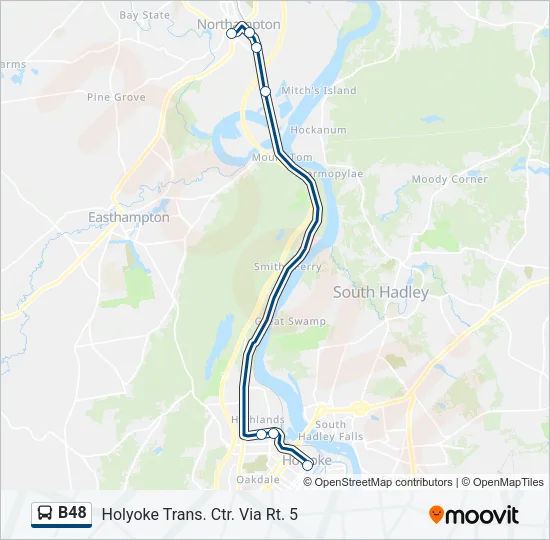 B48 Bus Line Map