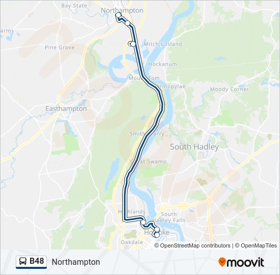 B48 bus Line Map