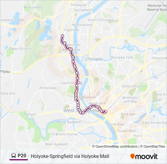 P20 Bus Line Map