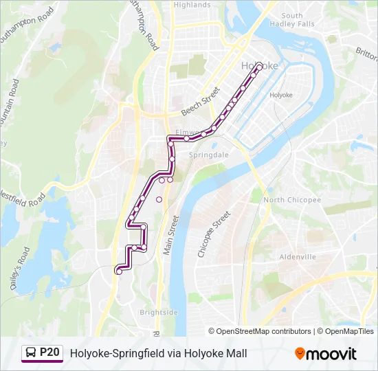 P20 Bus Line Map