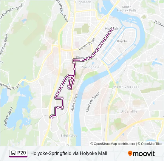P20 Bus Line Map