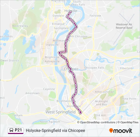 P21 Bus Line Map