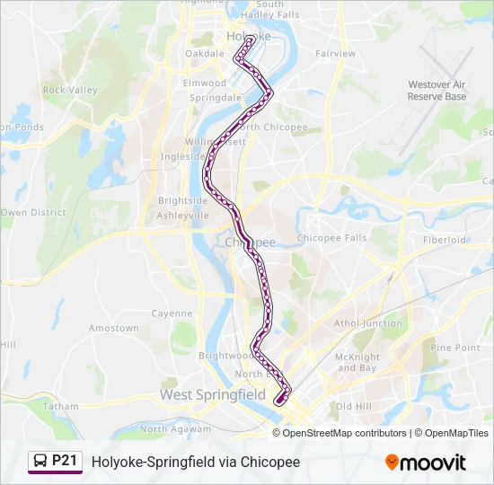 P21 Bus Line Map