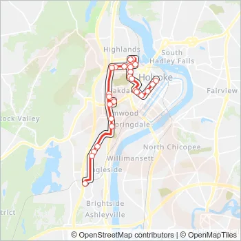 R24 Bus Line Map