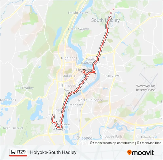 R29 Bus Line Map