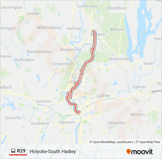 R29 Bus Line Map