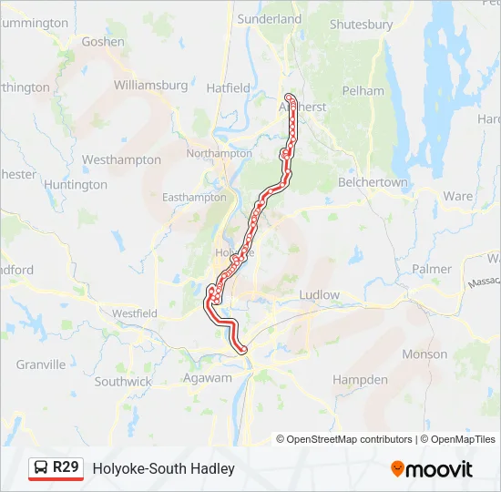 R29 Bus Line Map