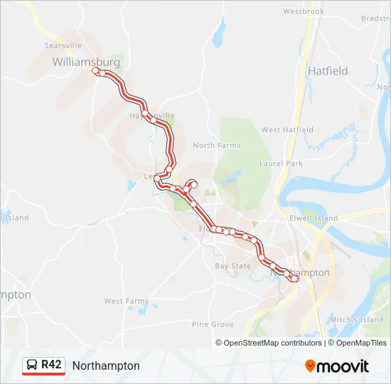 R42 Bus Line Map