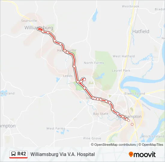 R42 Bus Line Map