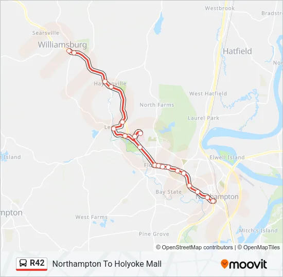 R42 Bus Line Map