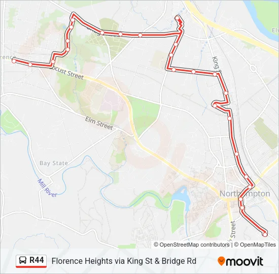 R44 Bus Line Map