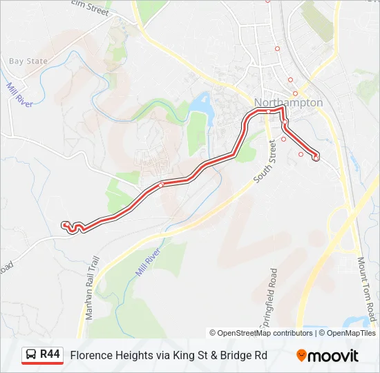 R44 Bus Line Map
