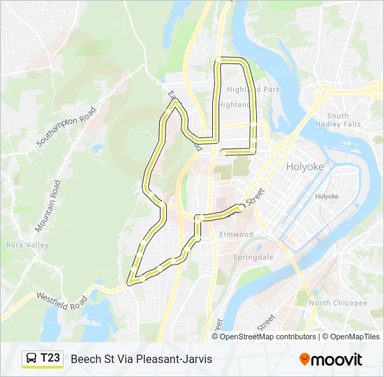 T23 Bus Line Map
