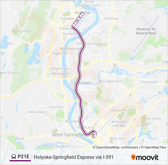 P21E Bus Line Map