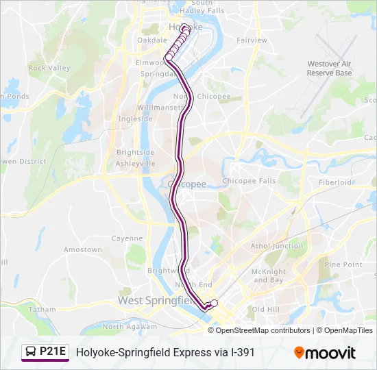 P21E Bus Line Map