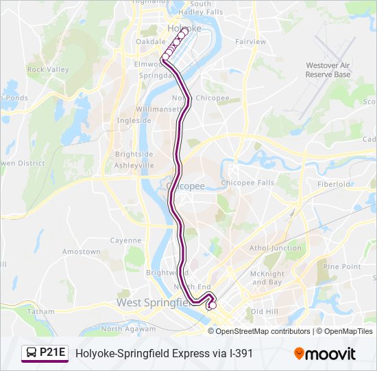 P21E bus Line Map