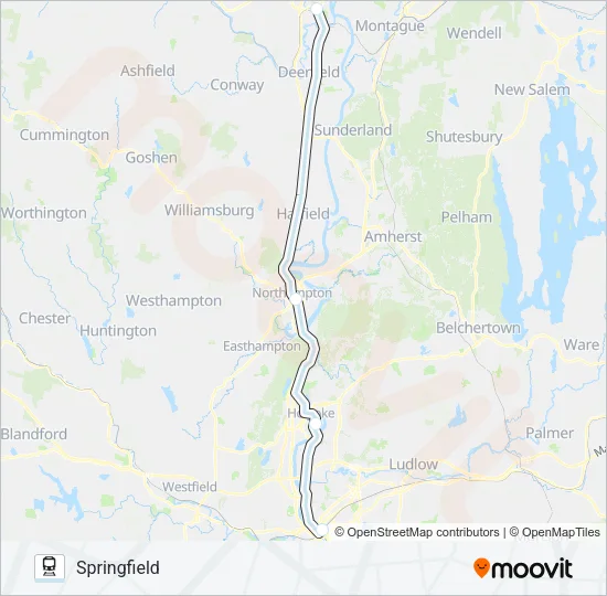 VALLEY FLYER Train Line Map