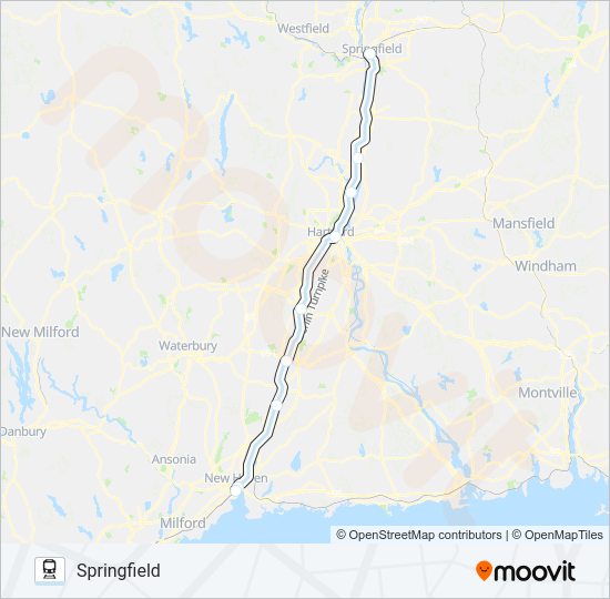 VALLEY FLYER Train Line Map