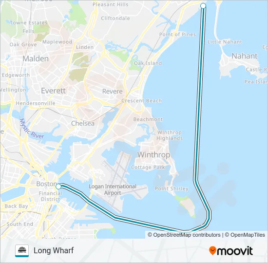 LYNN FERRY Ferry Line Map