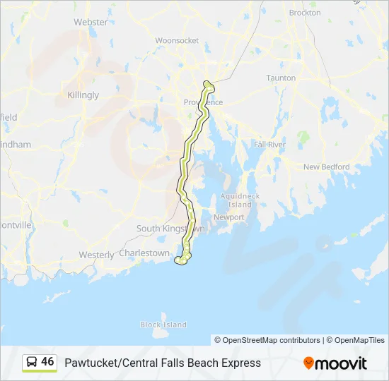 46 Bus Line Map