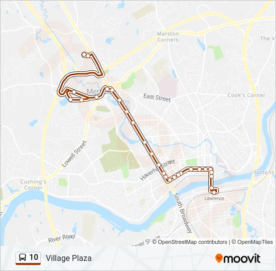 10 Bus Line Map